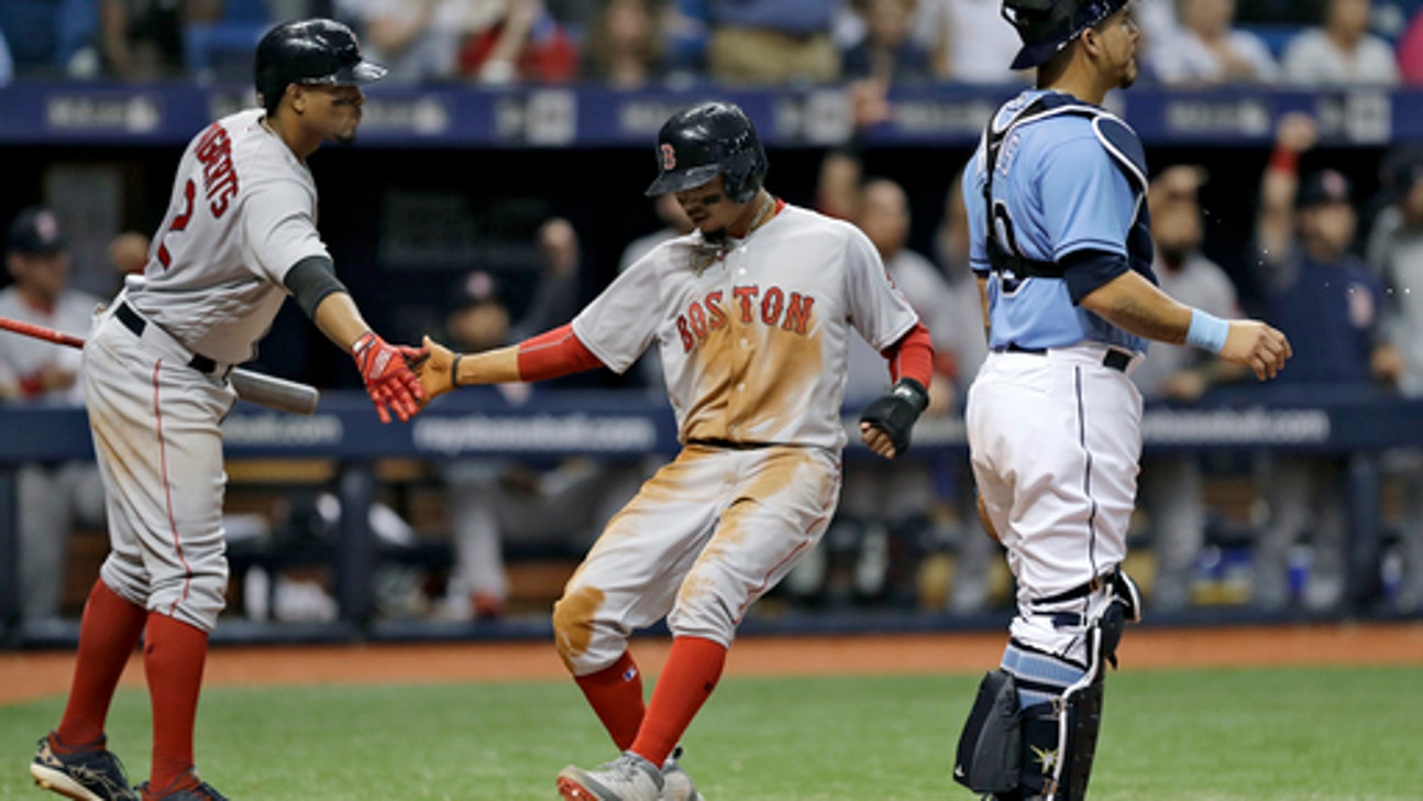 Velazquez, Red Sox take 3 of 4 from the Rays with 2-1 win