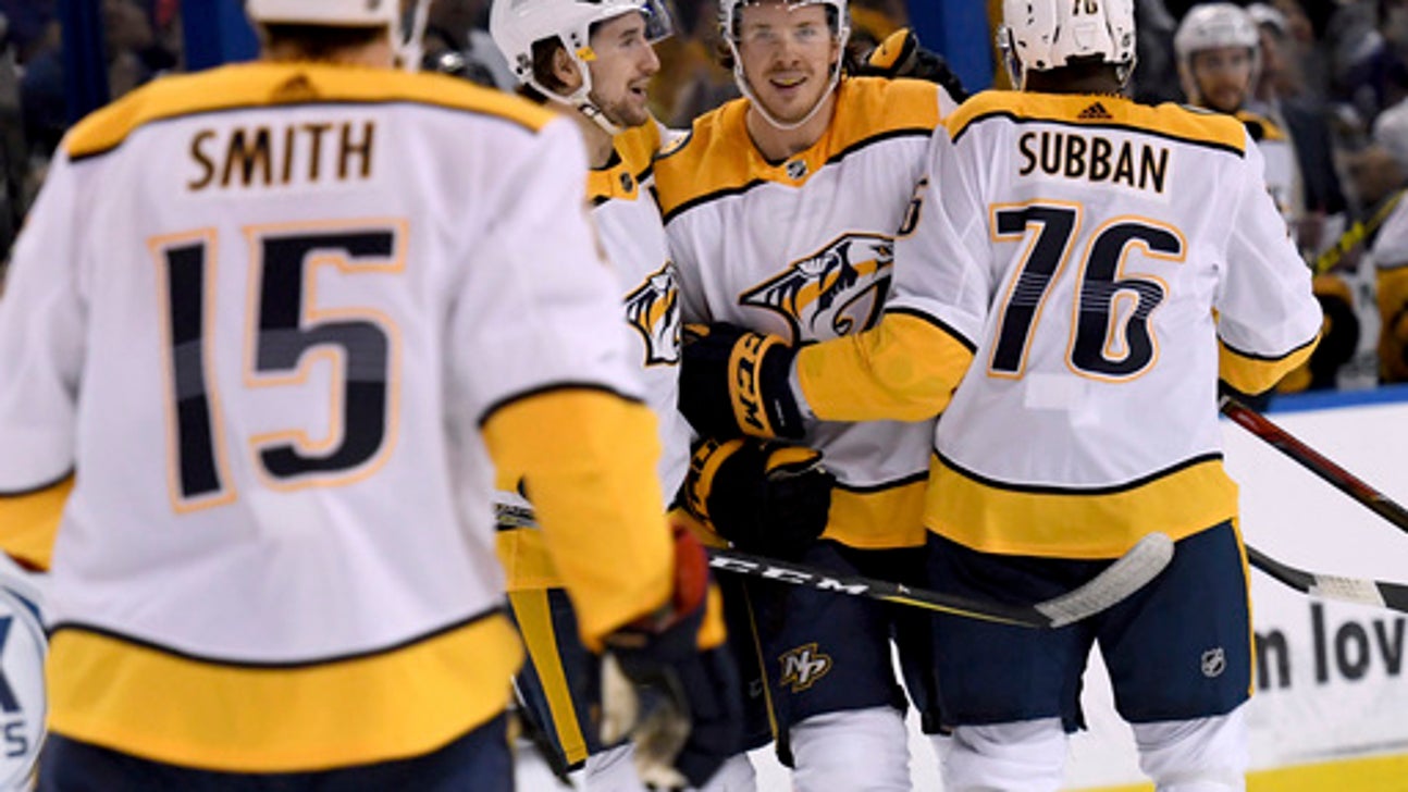 Forsberg has 2 goals, assist as Predators beat Lightning 4-1