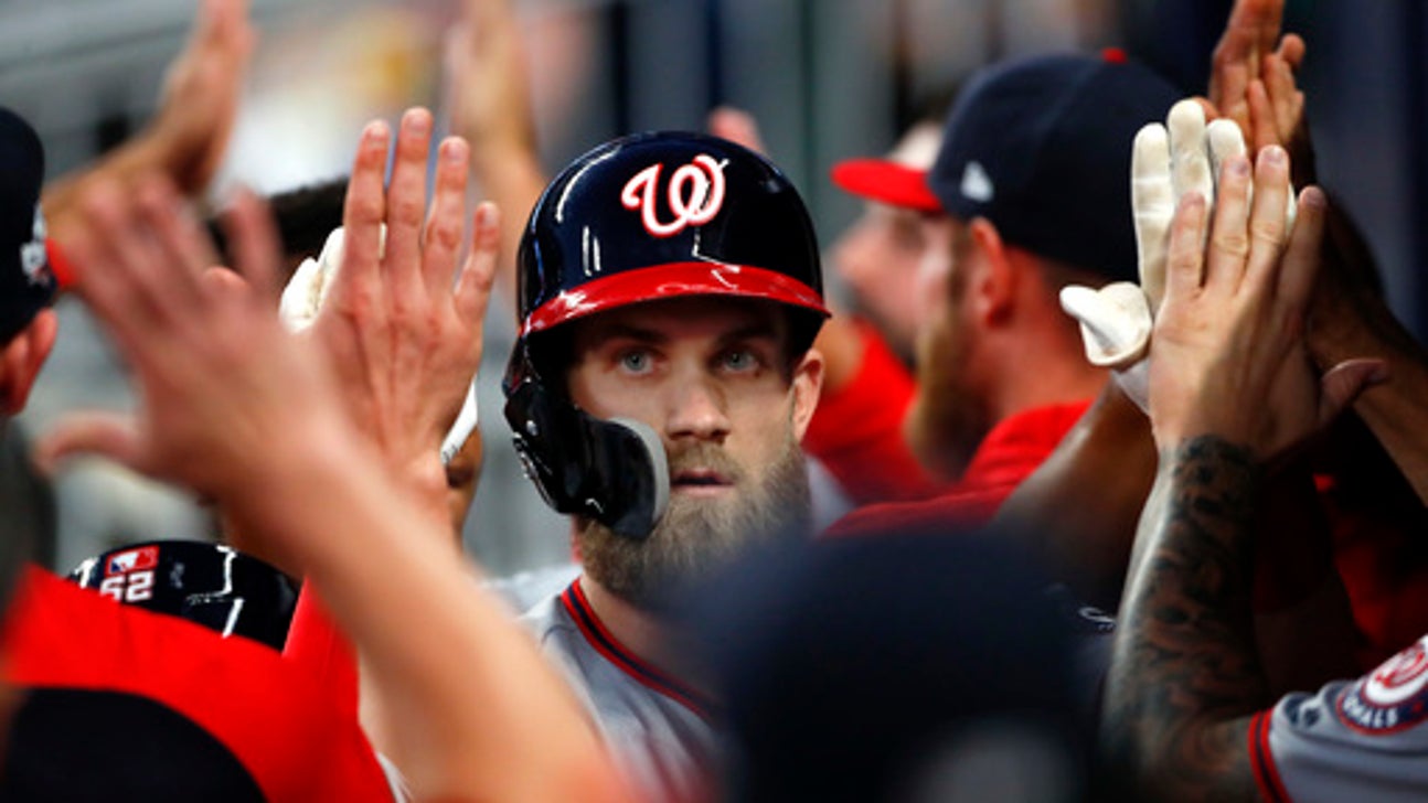 Harper hits 3-run HR as Nationals stay hot, beat Braves 8-1