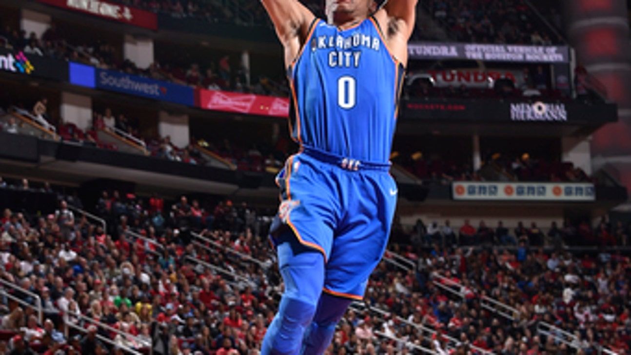 Westbrook and George help Thunder over Rockets 108-102