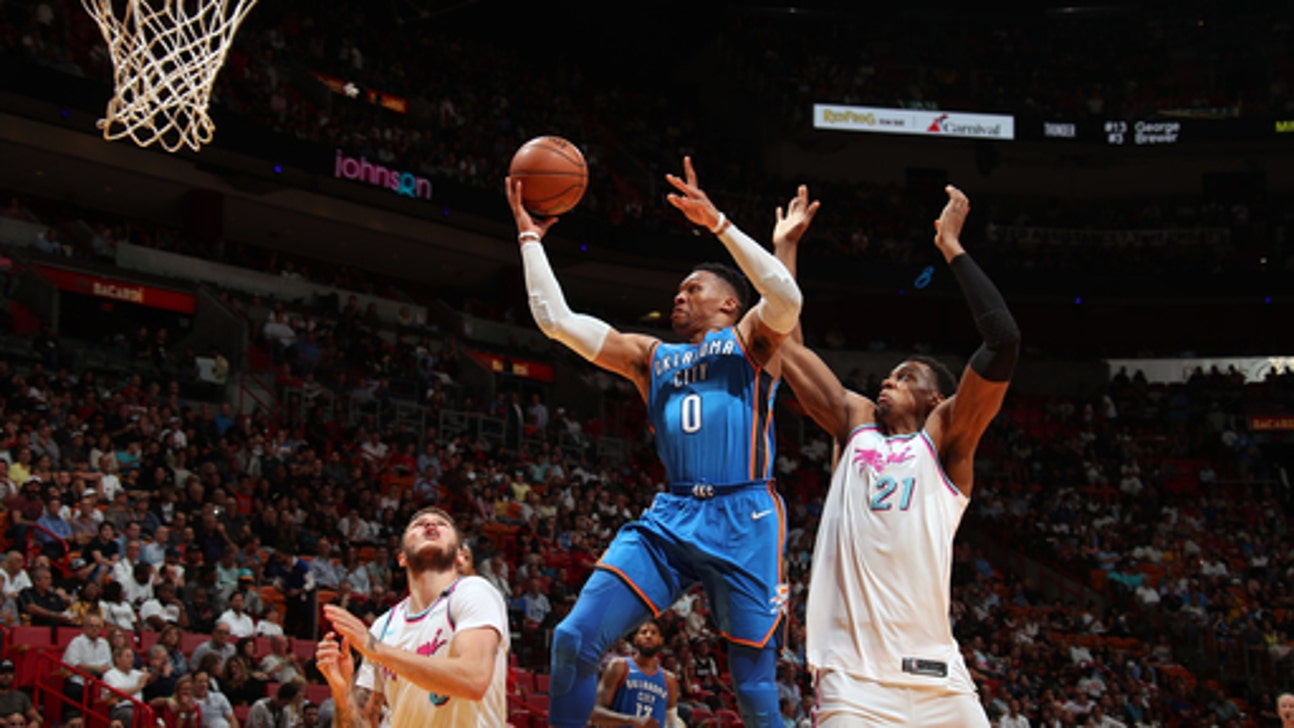 Thunder clinch: Oklahoma City runs past Miami 115-93