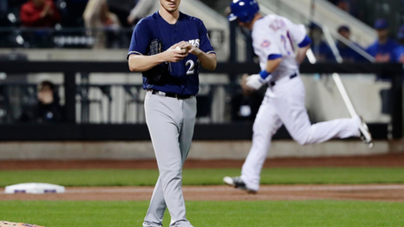 Frazier hits 2 HRs, Mets beat Brewers 6-5 for 9th straight
