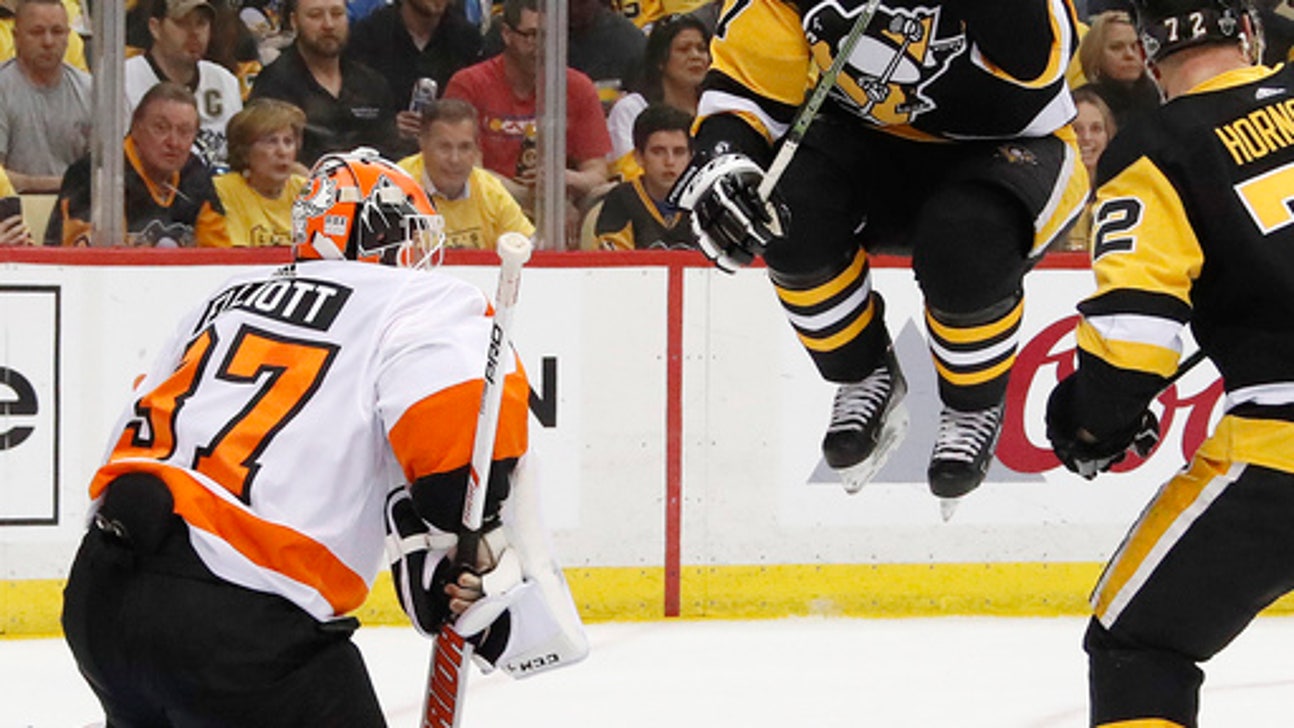 Flyers beat Penguins 5-1 to tie first-round series