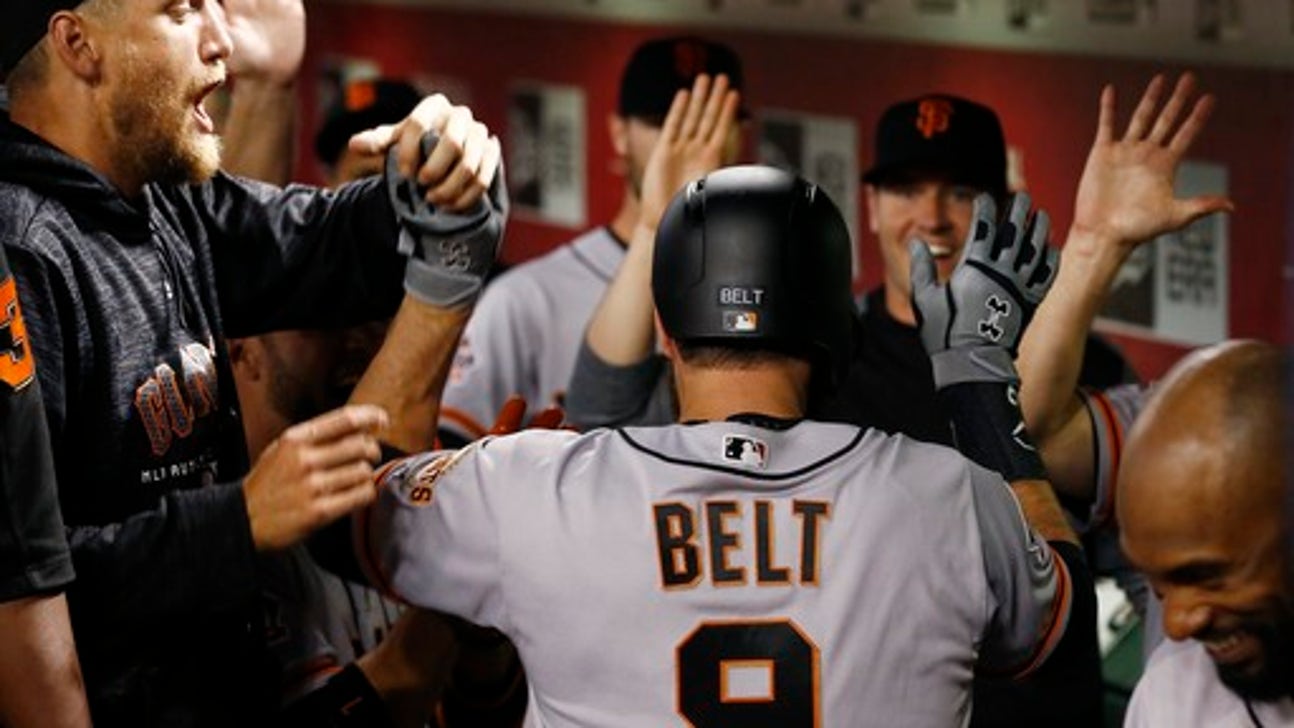 Belt homers as Giants beat Diamondbacks 4-3