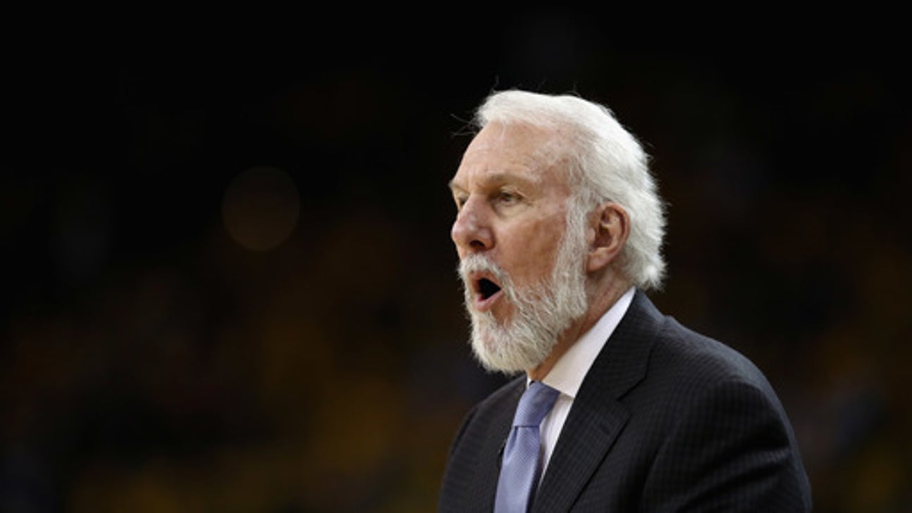 The Latest: Popovich won’t coach Game 3 after wife’s death
