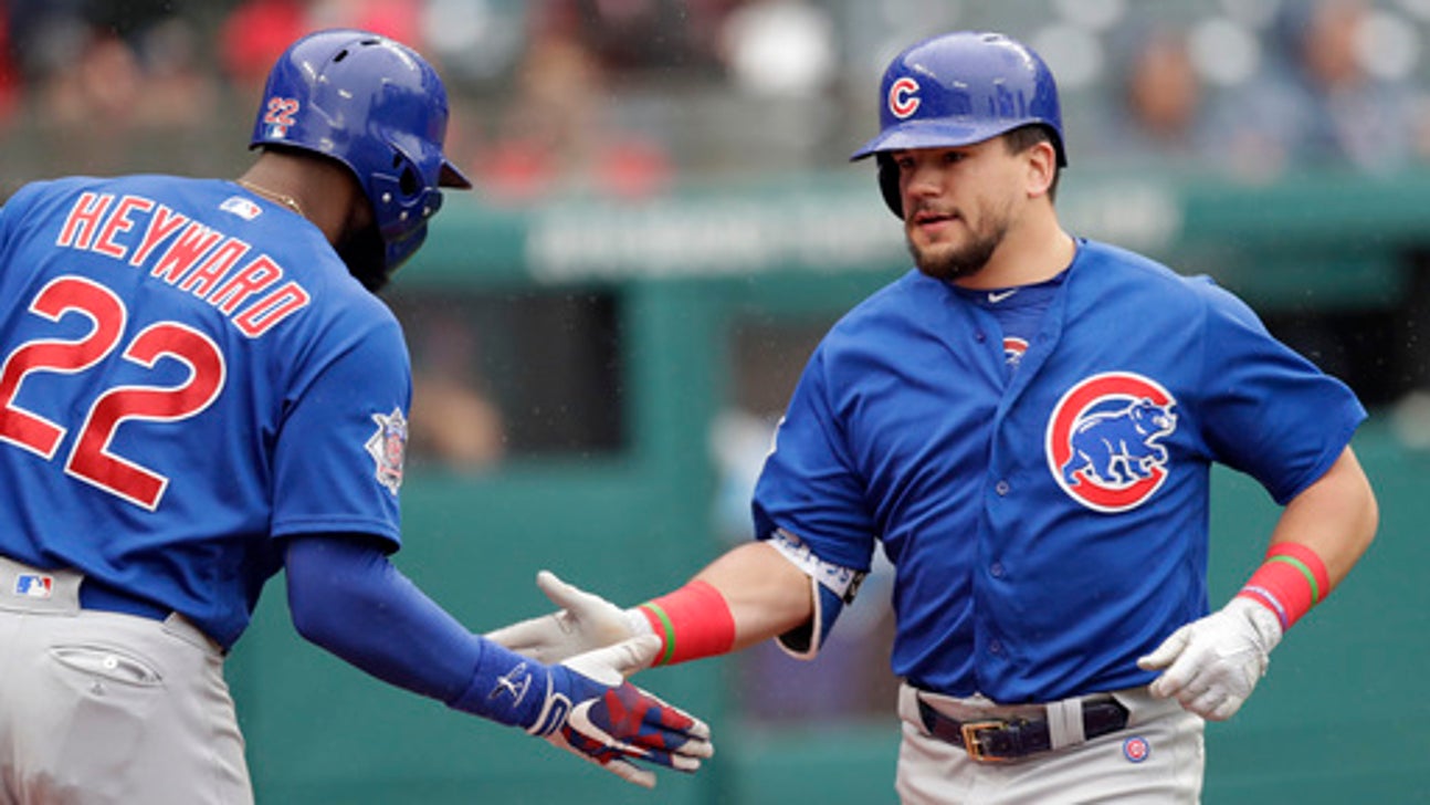 Schwarber hits 2 HRs as Cubs beat Indians in Series rematch