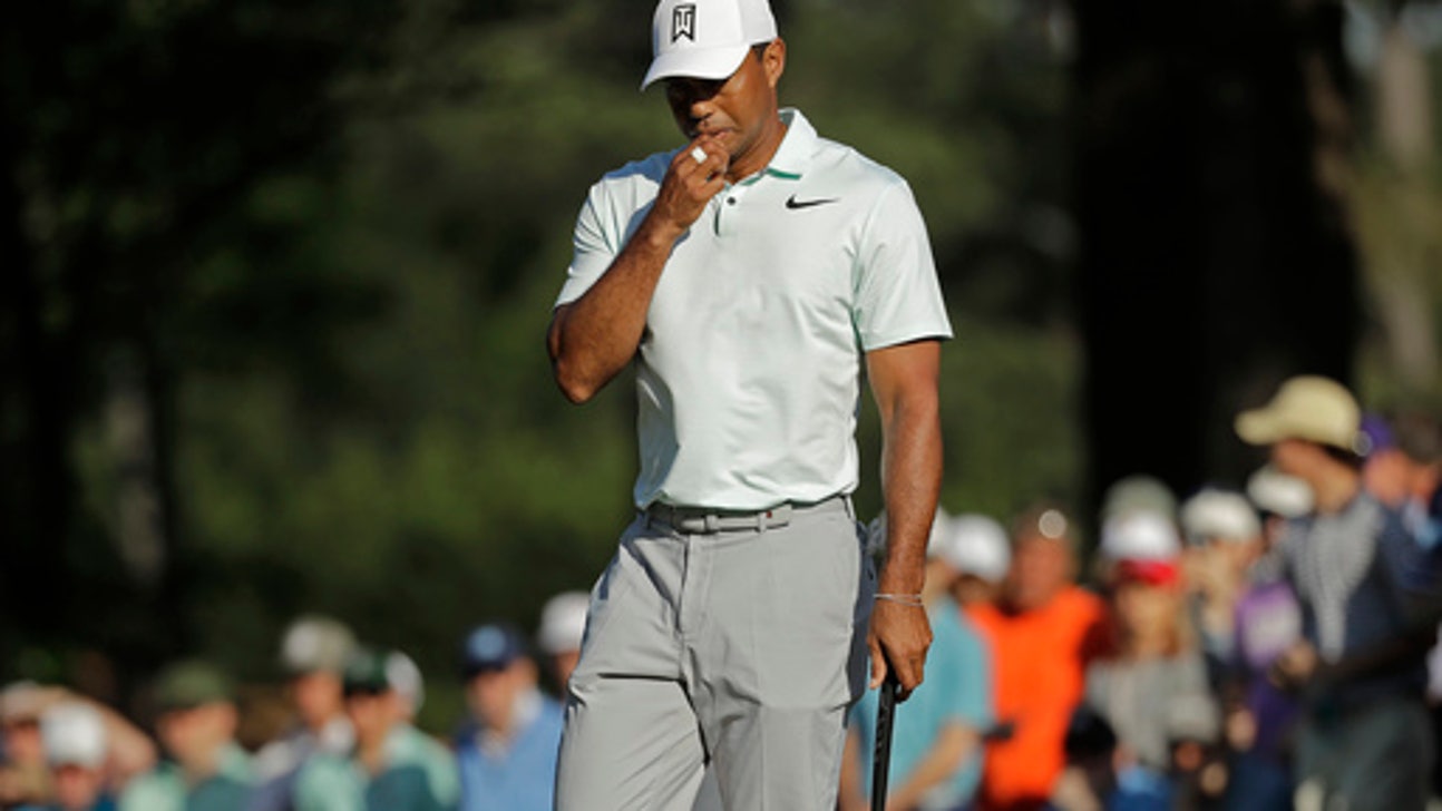 Tiger shoots 73 to stay inside cut line at Quail Hollow