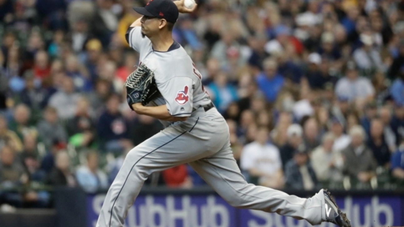 Carrasco fans 14, goes distance as Indians down Brewers 6-2