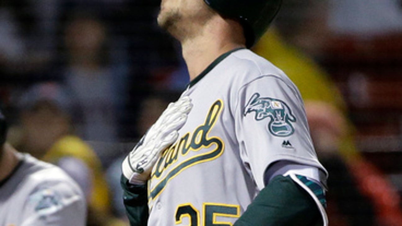 Emotional homer for Piscotty helps A’s beat Red Sox 5-3