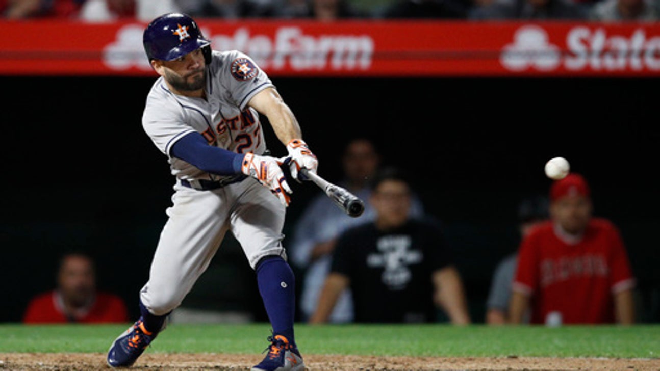 Altuve’s late 3-run double propels Astros past Angels, 5-3