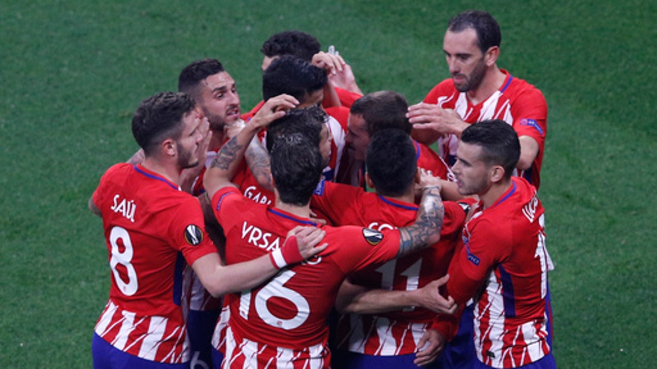 Griezmann scores twice as Atletico wins Europa League final