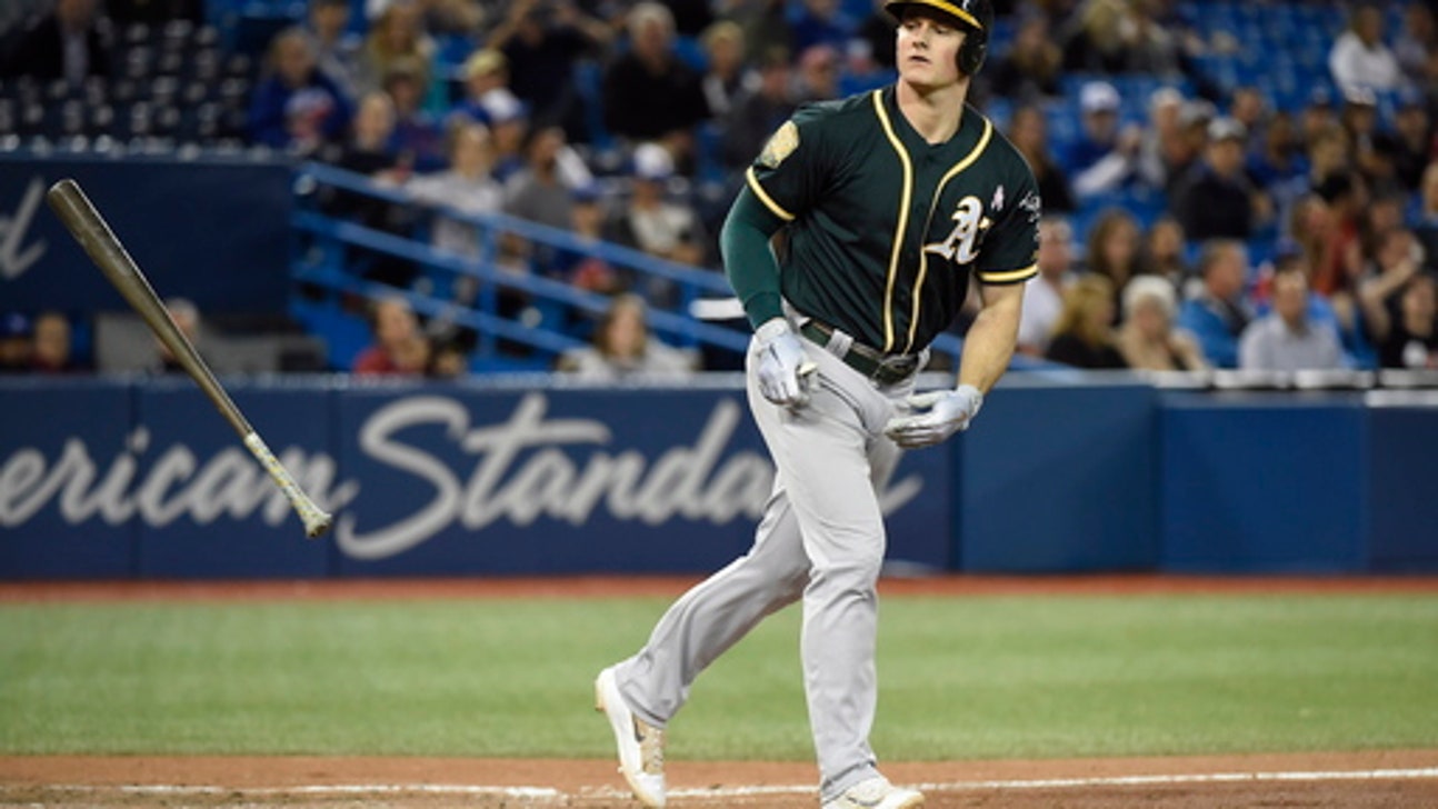 Athletics hit 3 HRs, beat Blue Jays 10-5