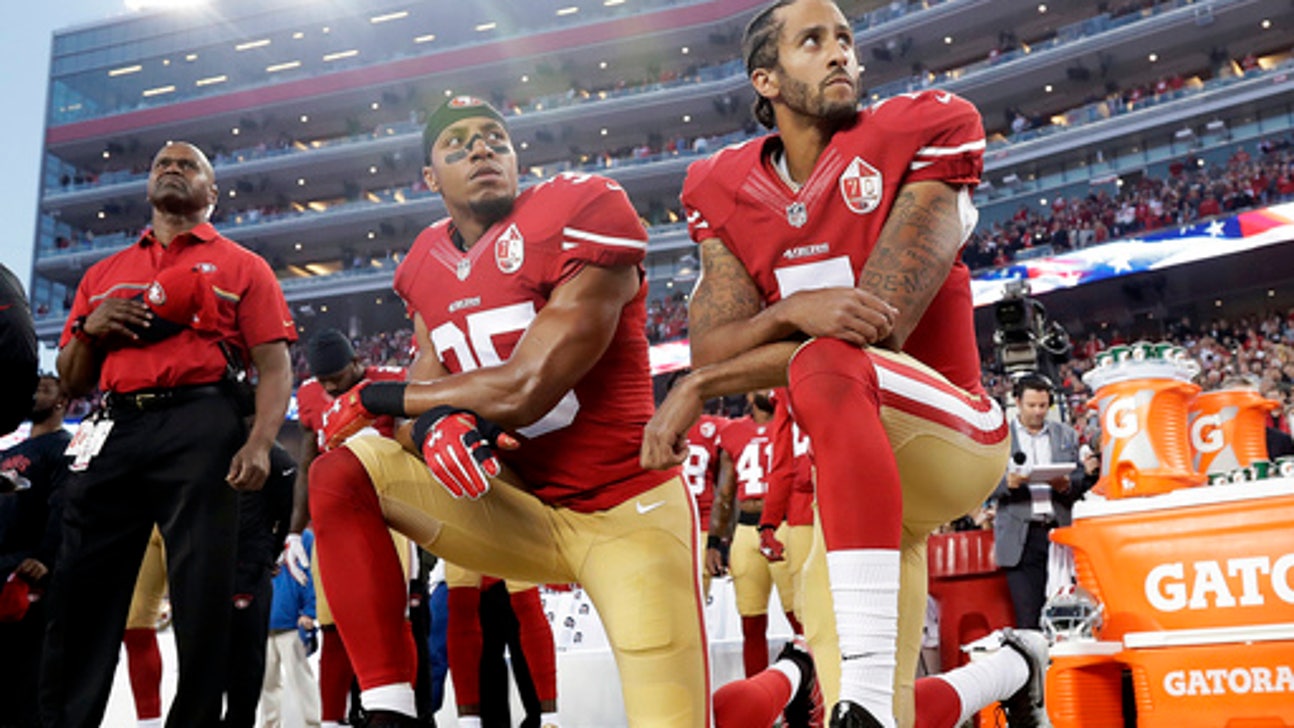 The Latest: WH to play national anthem in Eagles absence