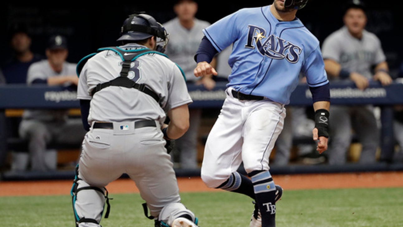 Mariners throw out runner at plate to end it, beat Rays 5-4