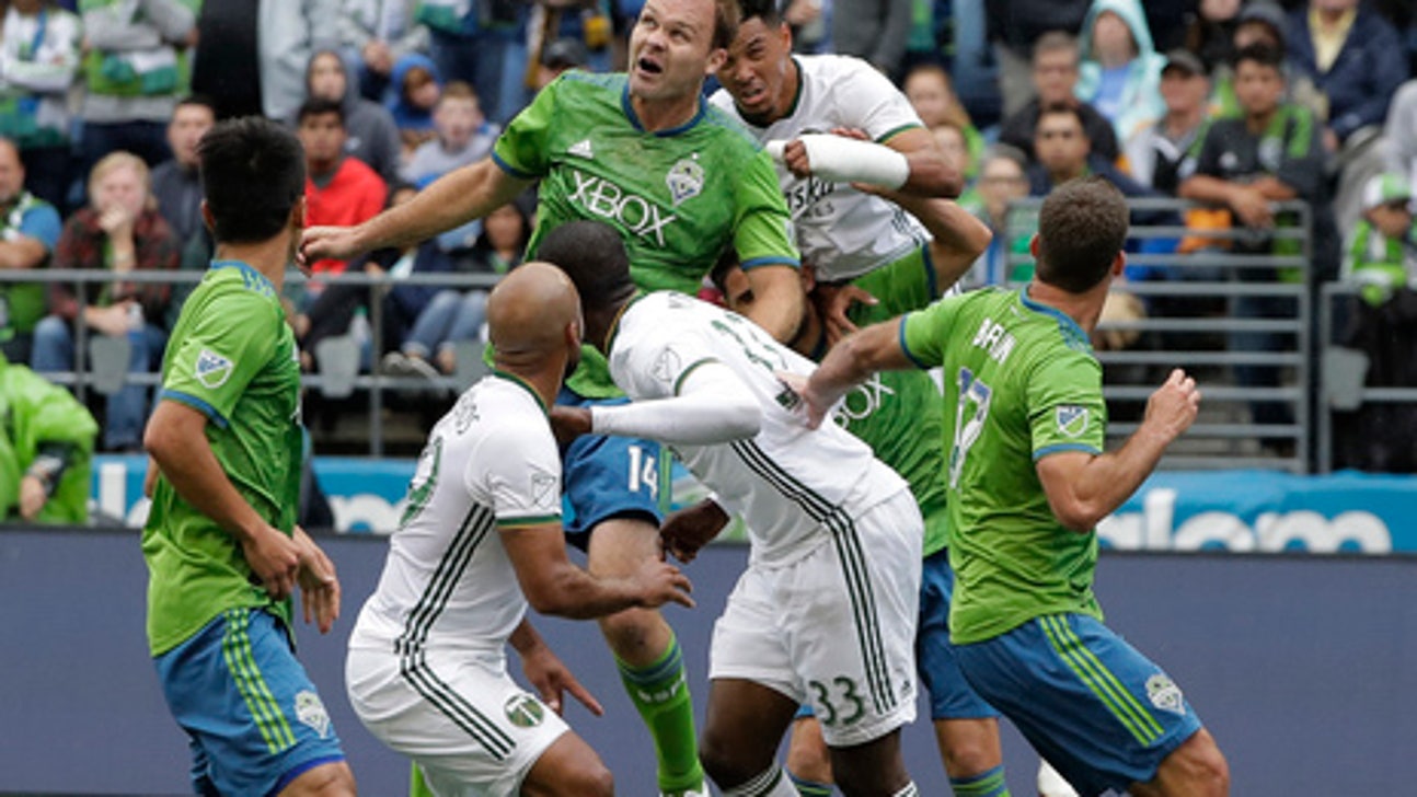 Larrys Mabiala scores twice, Timbers beat Sounders 3-2