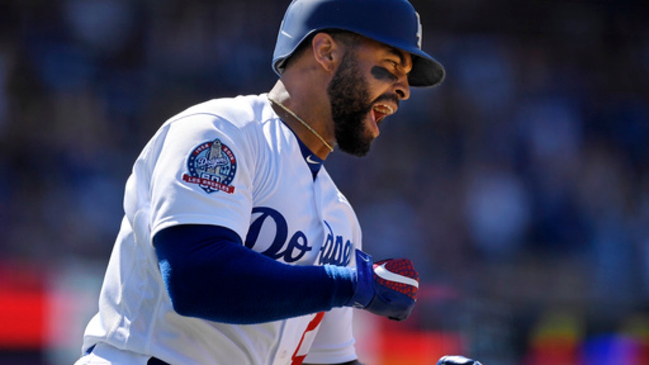 Kemp drives in 4, Dodgers avoid sweep, beat Rockies 6-4