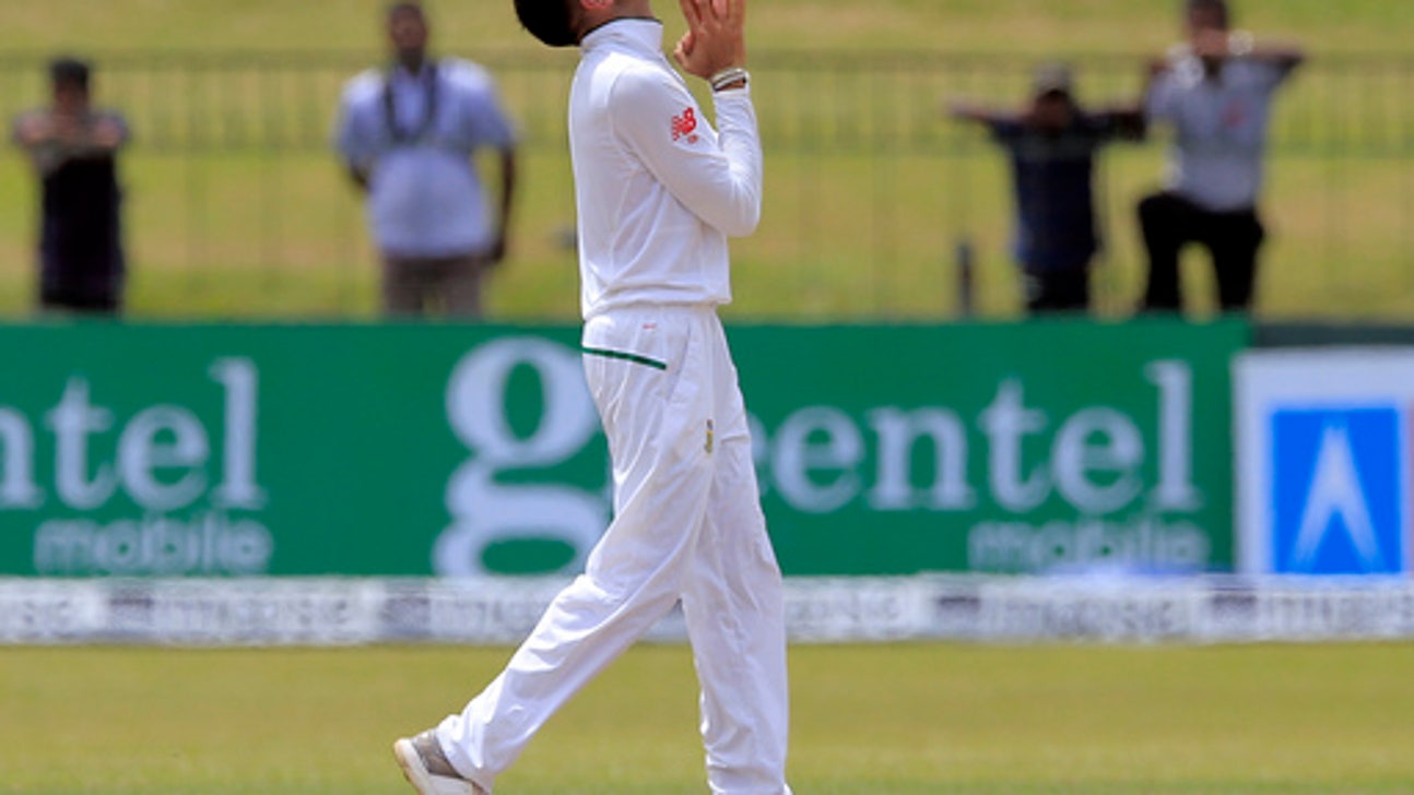 Proteas in trouble after Maharaj heroics