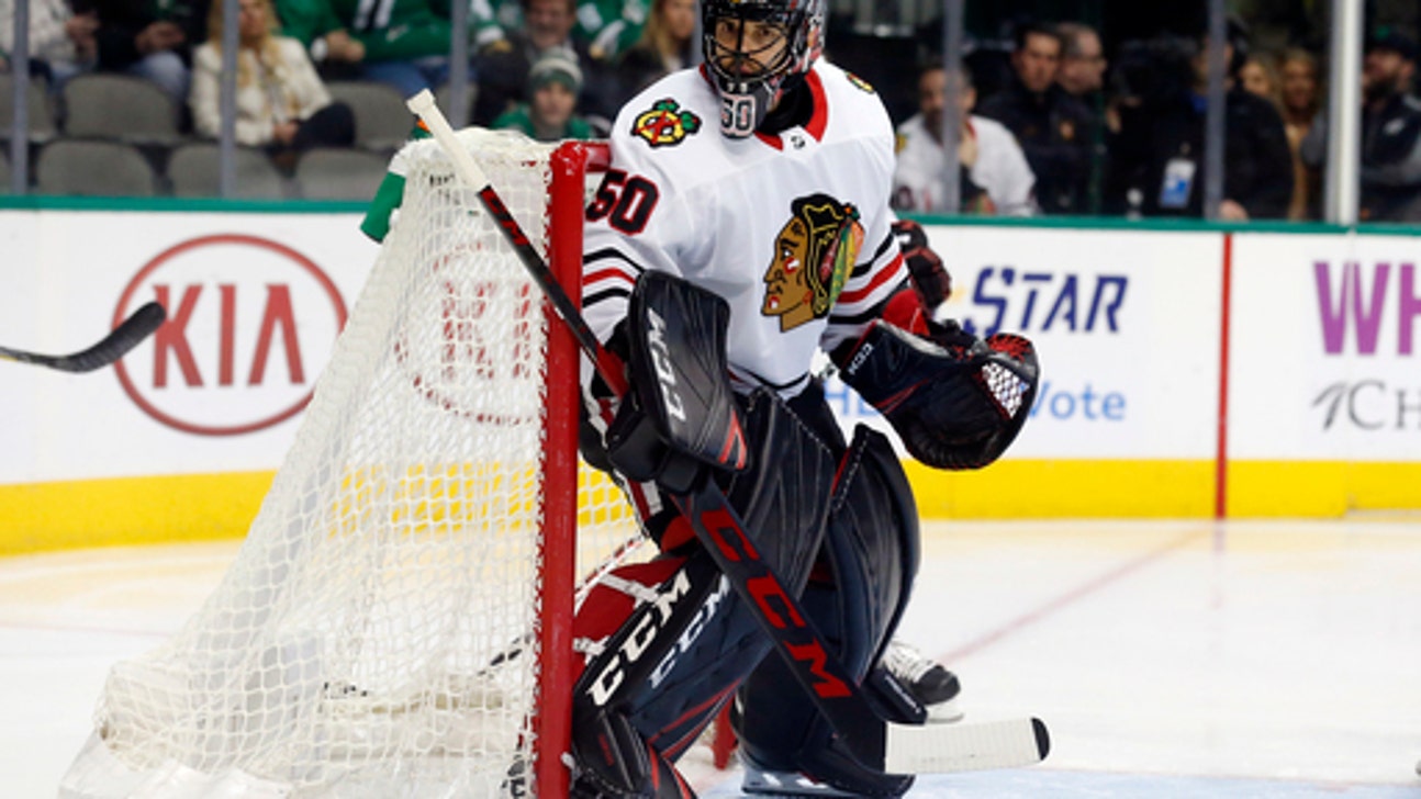 Blackhawks goalie Corey Crawford not 100 percent just yet