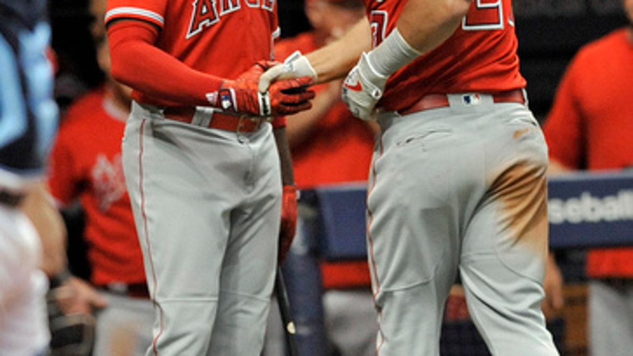 Rays beat Angels 10-6 despite Trout’s 30th homer