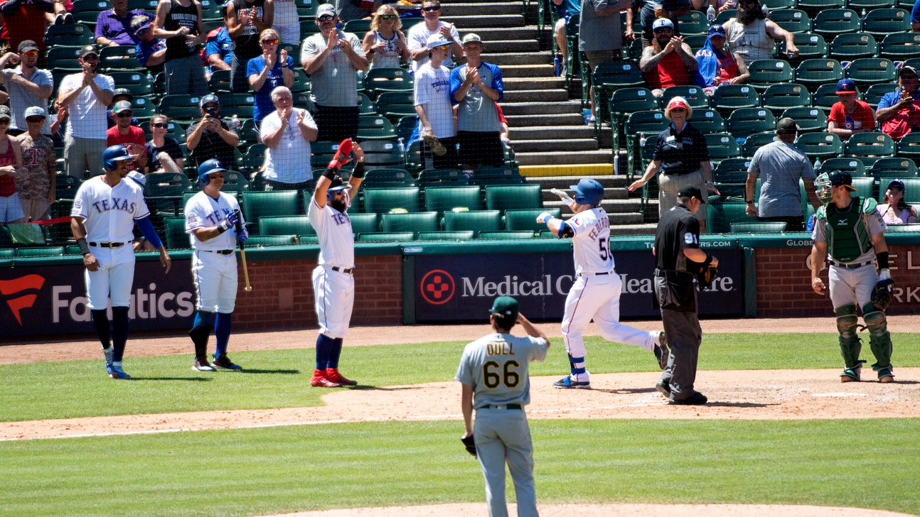 Rookie CG for Rangers wraps up doubleheader sweep over A's
