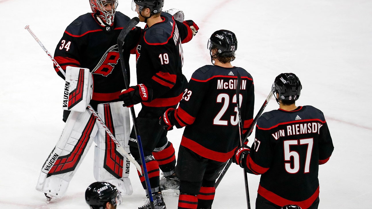 A 'Storm Surge:' Canes celebrate wins by leaping into glass