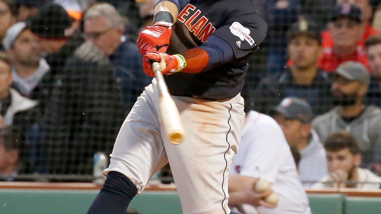 Santana powers Indians past Red Sox 14-9