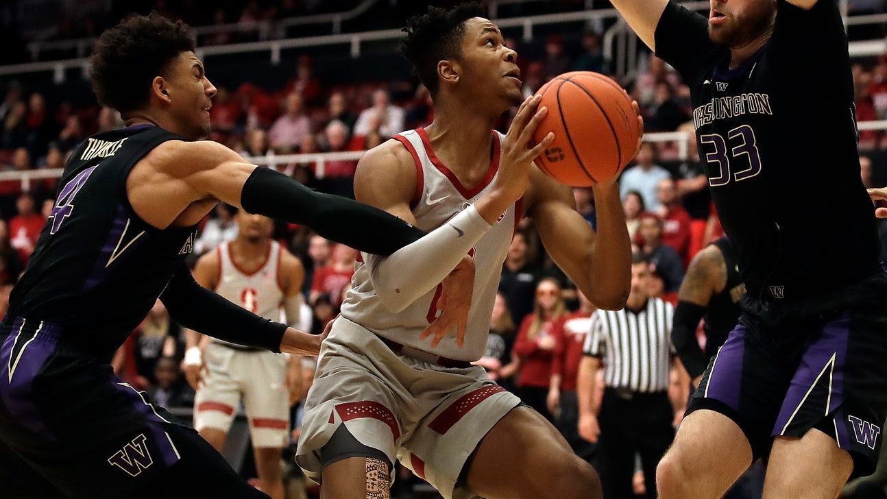 Nowell, No. 25 Washington hold off Stanford 62-61