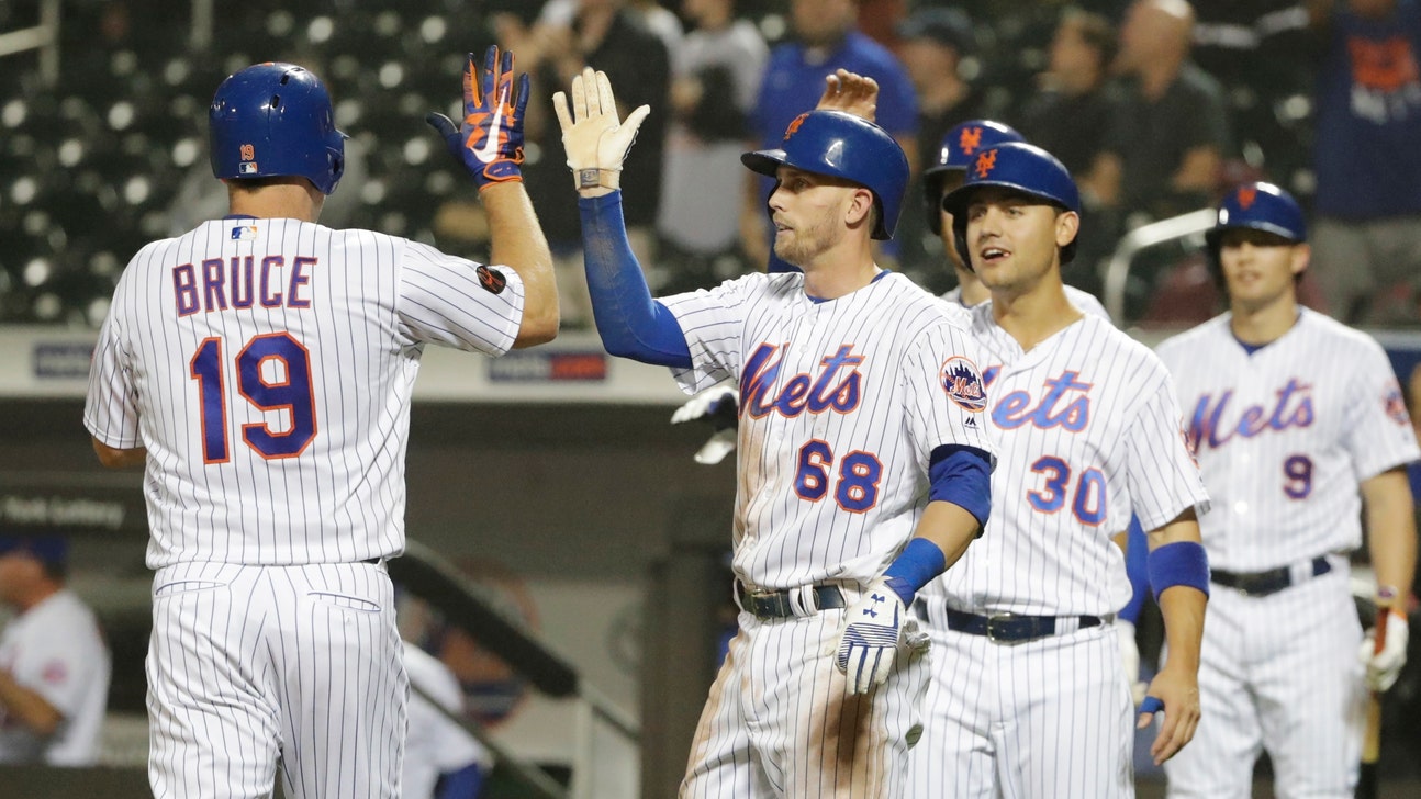 Mets pounce after 5 1/2-hour rain delay, beat Marlins 13-0