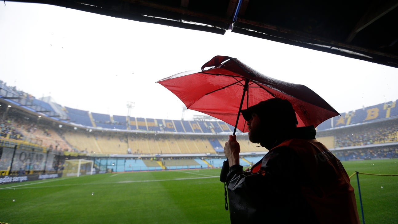 Boca-River Libertadores final suspended due to heavy rain