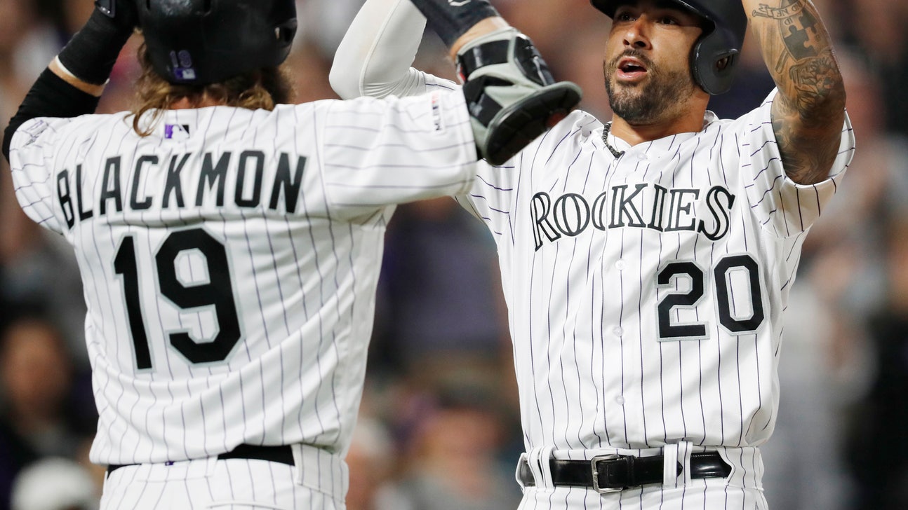 Blackmon has 4 hits, Desmond hits slam as Rockies top Padres