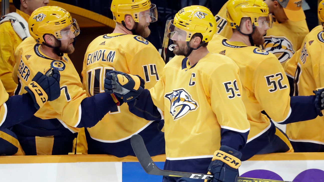 Josi scores twice as Predators beat struggling Sharks 5-2