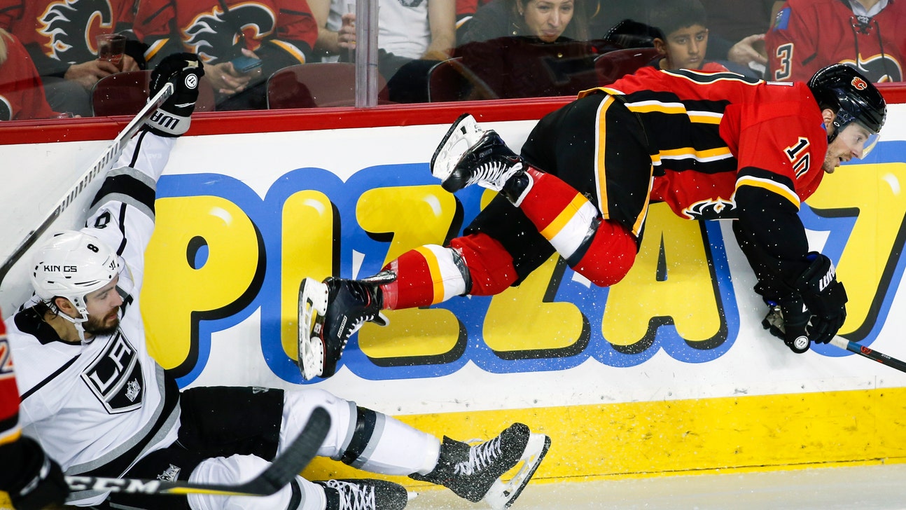 Campbell records 2nd shutout, Kings beat Flames 3-0