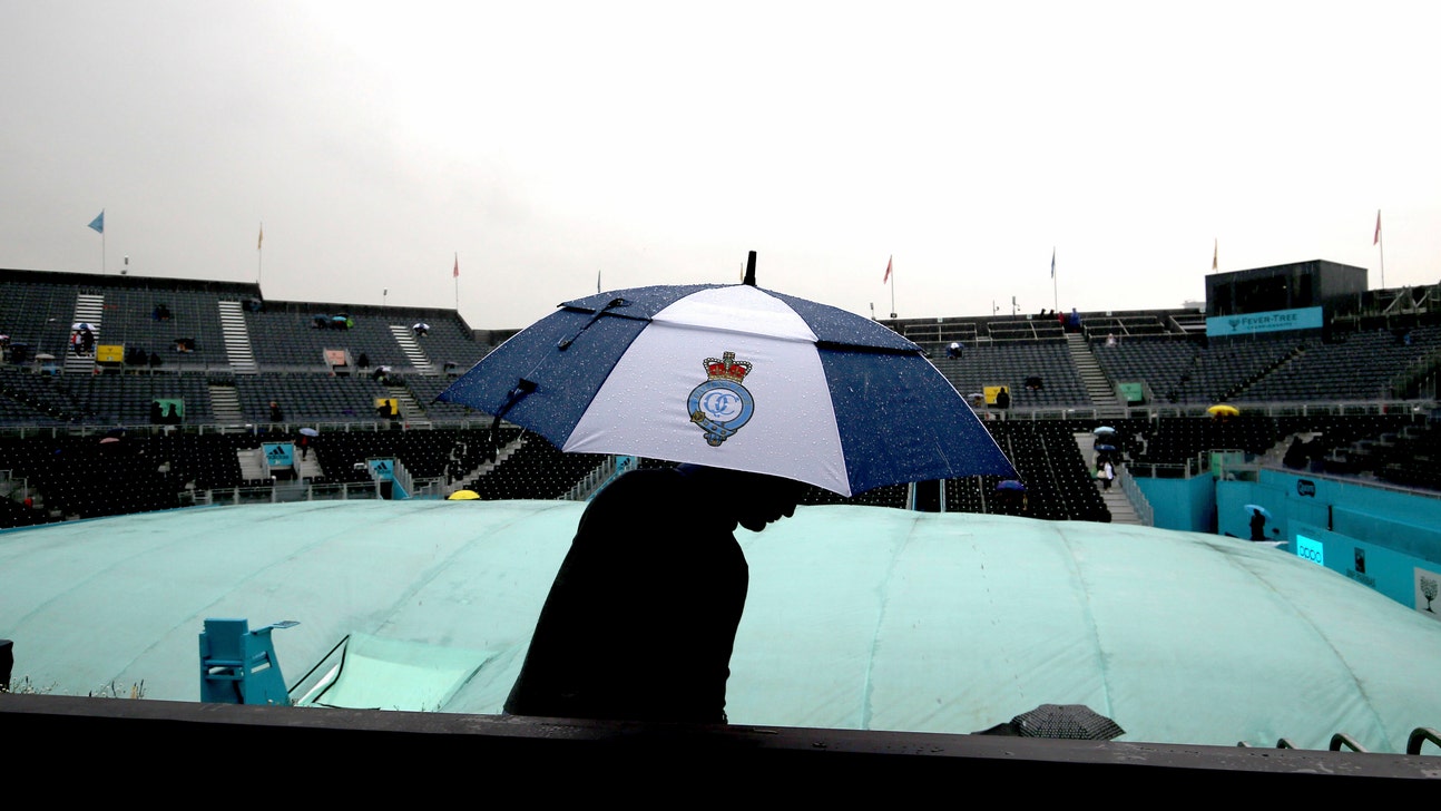Wash-out at Queens' Club means Murray's comeback delayed