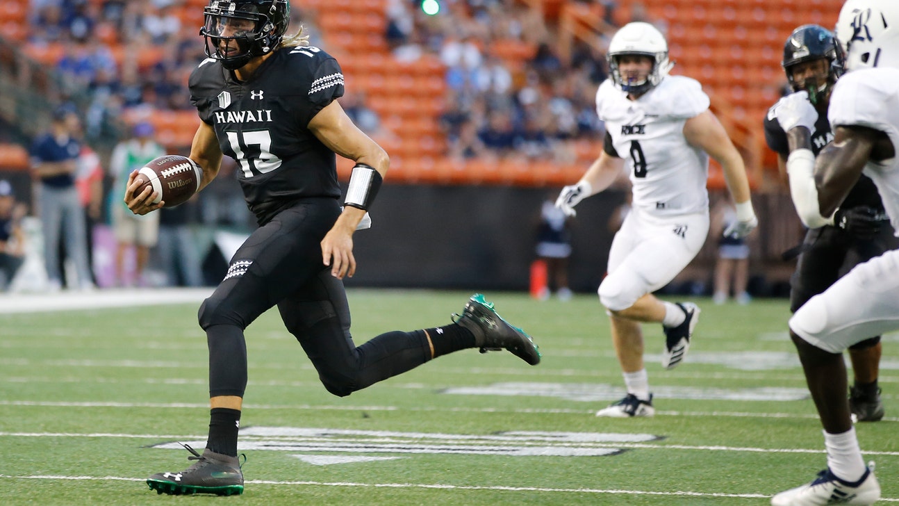 McDonald throws for 319 yards, 4 TDs; Hawaii beats Rice