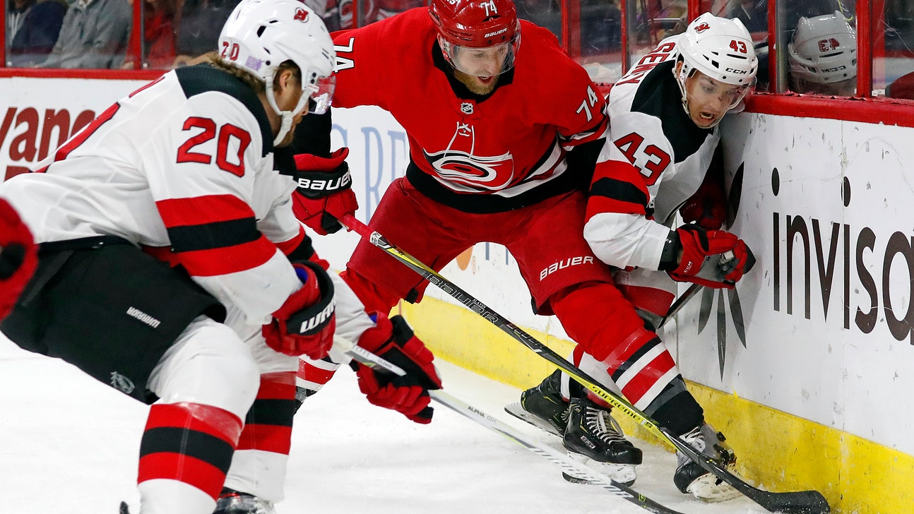Hurricanes score twice in opening 30 seconds, top Devils 2-1