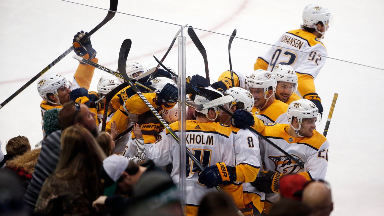 Ekholm scores in OT, Predators rally to beat Stars 5-4