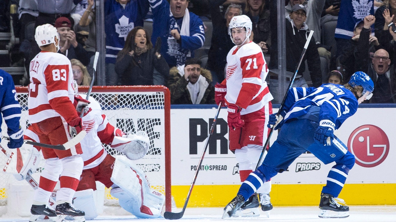 Kapanen’s scores twice, leads Leafs past Red Wings 5-4 in OT