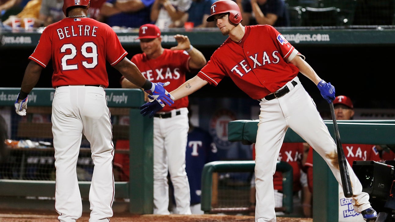 Beltre out of Rangers lineup after hurting hamstring again