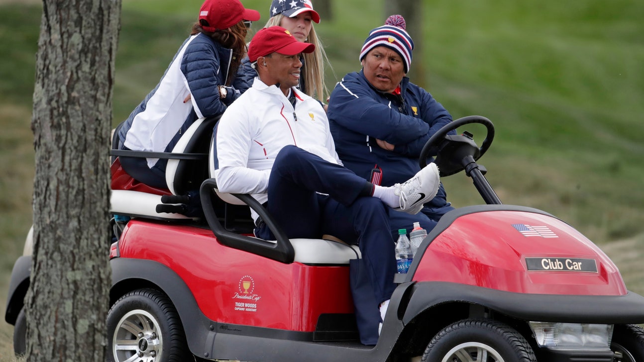 Tiger Woods is everywhere in this President Cup