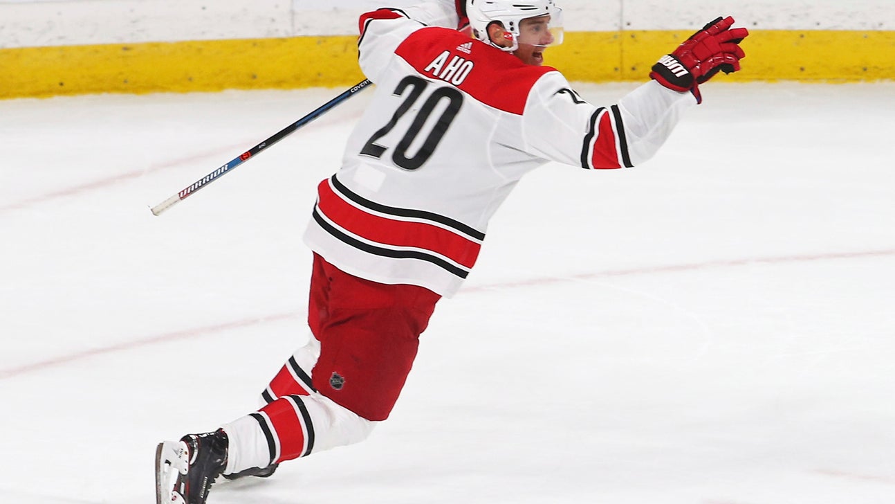 Aho gets 2nd goal in OT, Hurricanes beat Wild 5-4