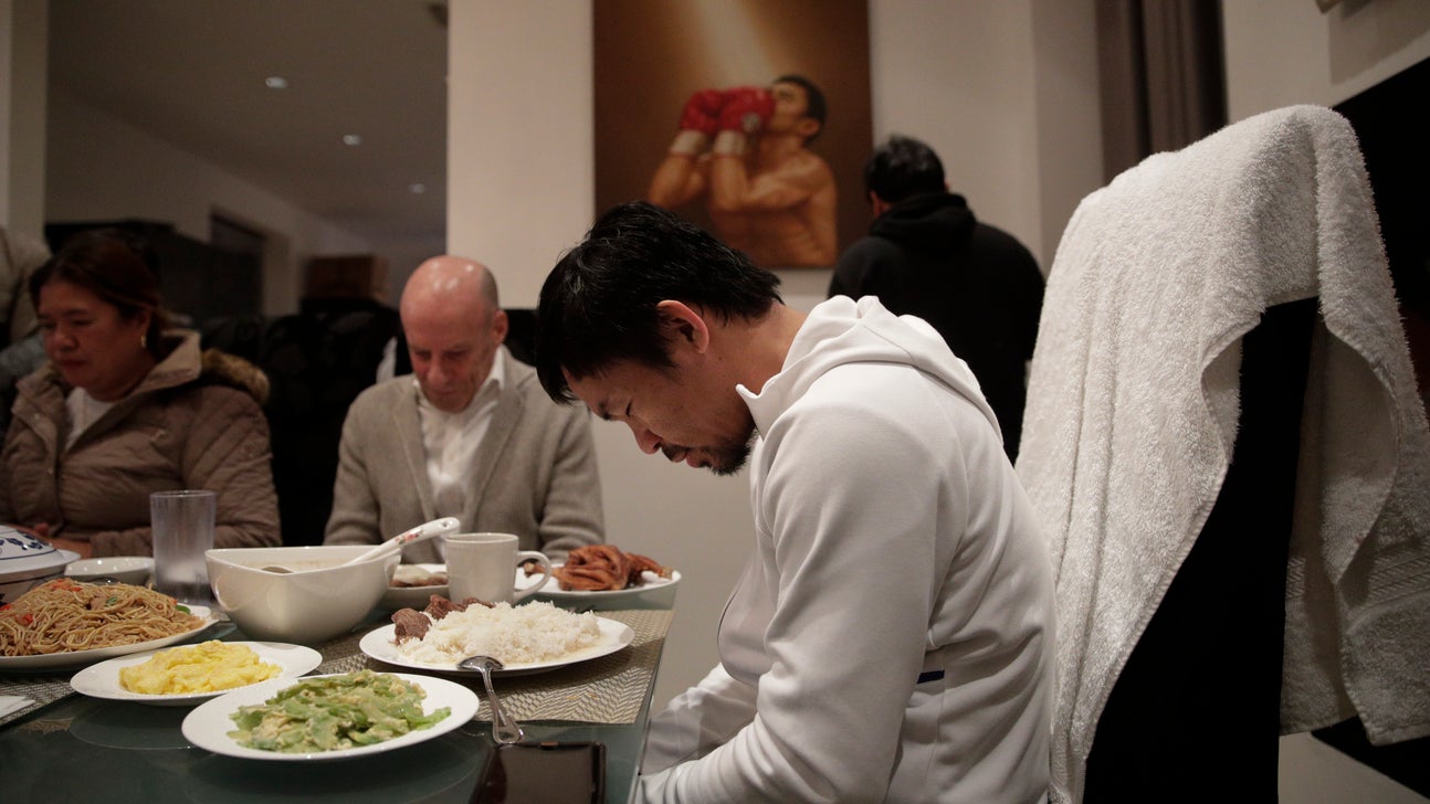 Breakfast with Manny Pacquiao on a rainy day in LA