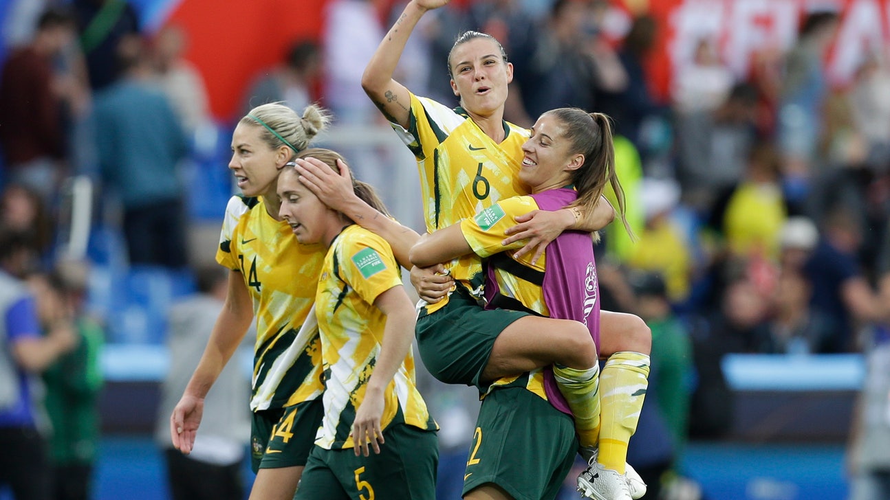 Australia beats Brazil 3-2 with aid from an own goal