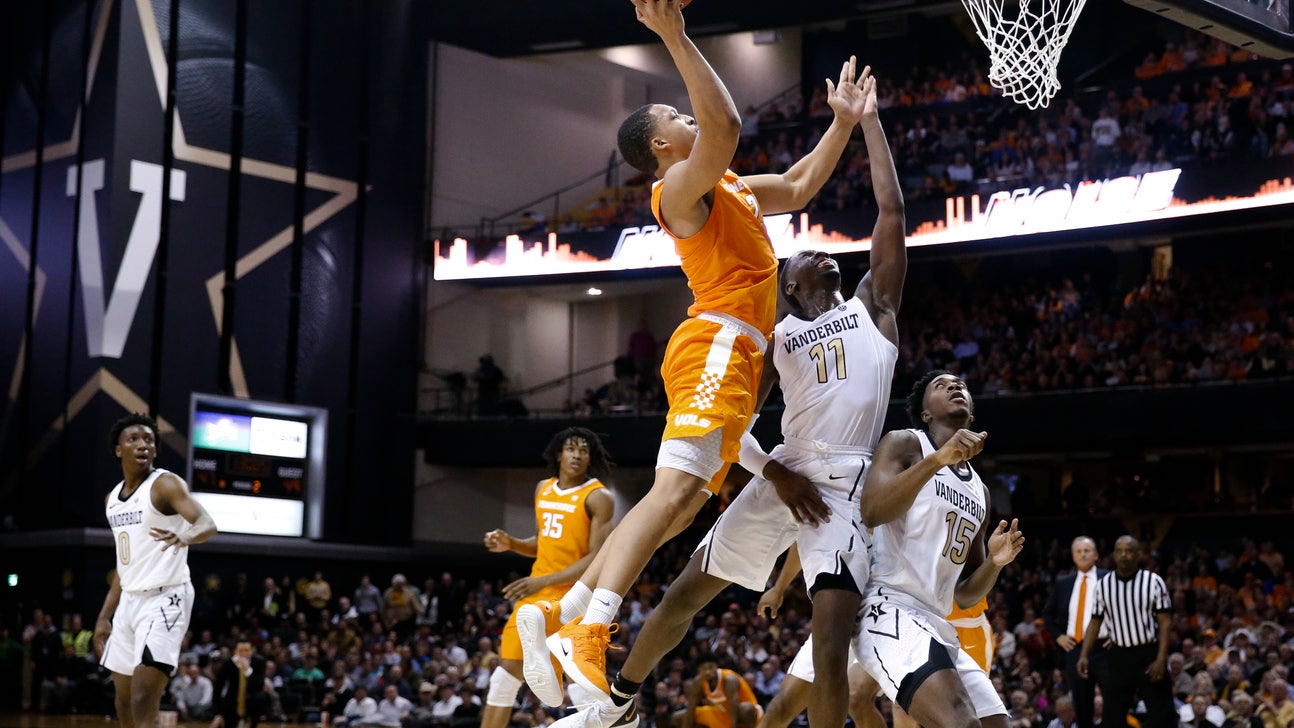 Top-ranked Tennessee rallies, beats Vanderbilt 88-83 in OT