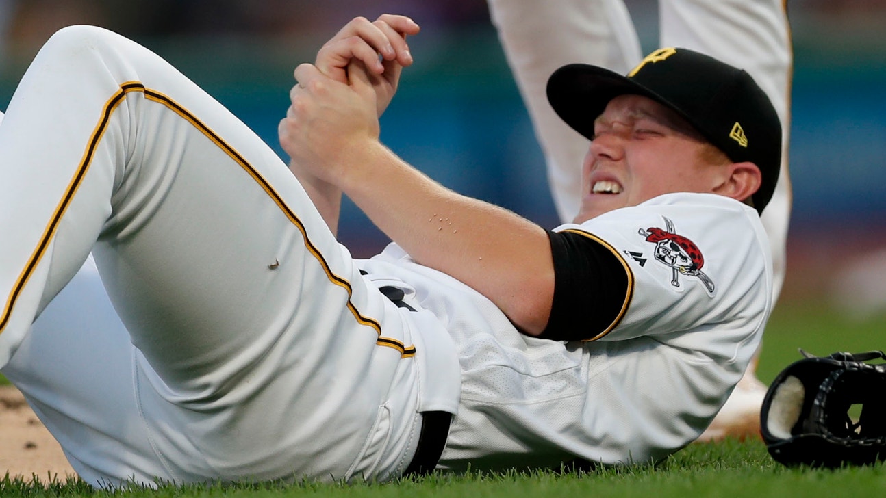 Pirates rookie Keller struck by liner, has bruised wrist