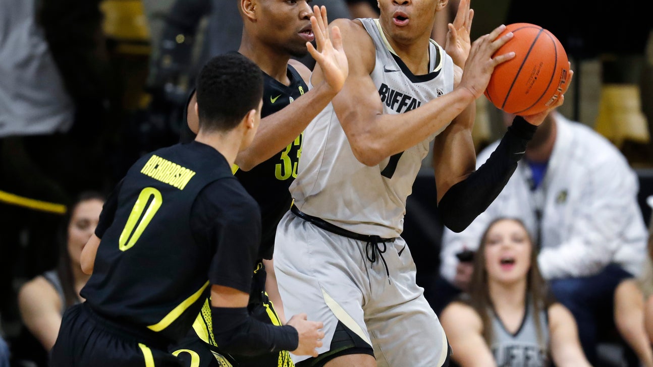 Bey scores 27 with 10 boards as Colorado beats Oregon 73-51
