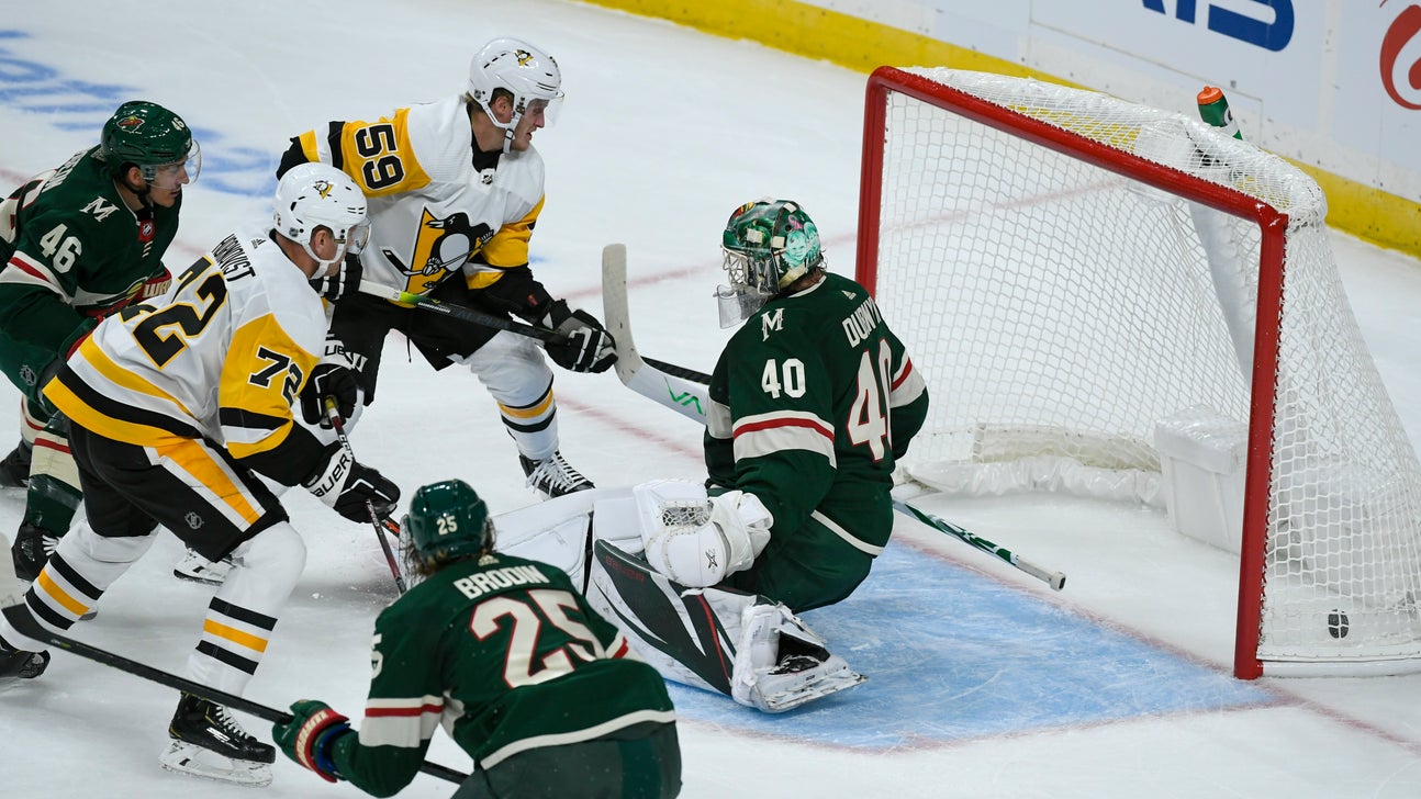 Crosby, short-handed Penguins beat winless Wild 7-4