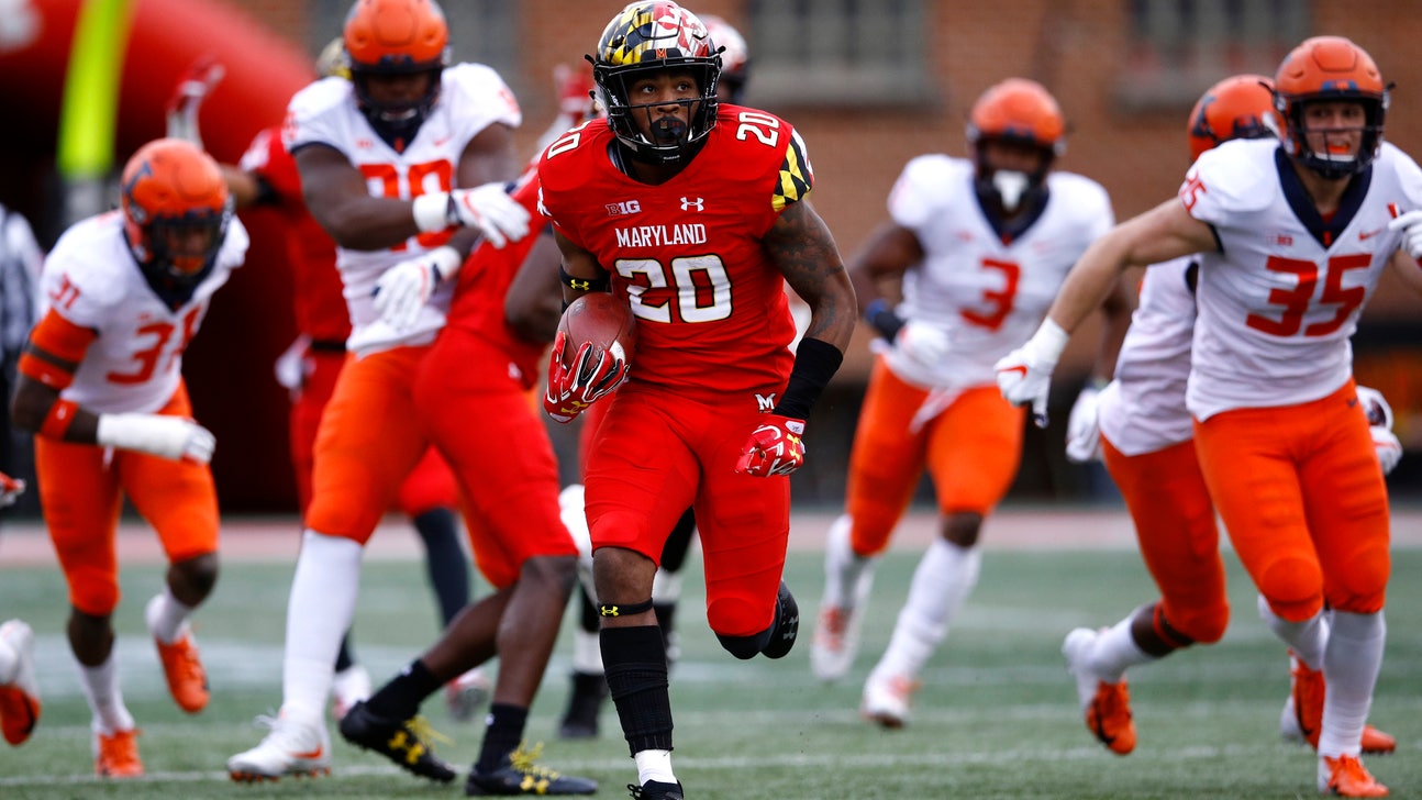 Leake scores 4 TDs to help Maryland beat Illinois 63-33