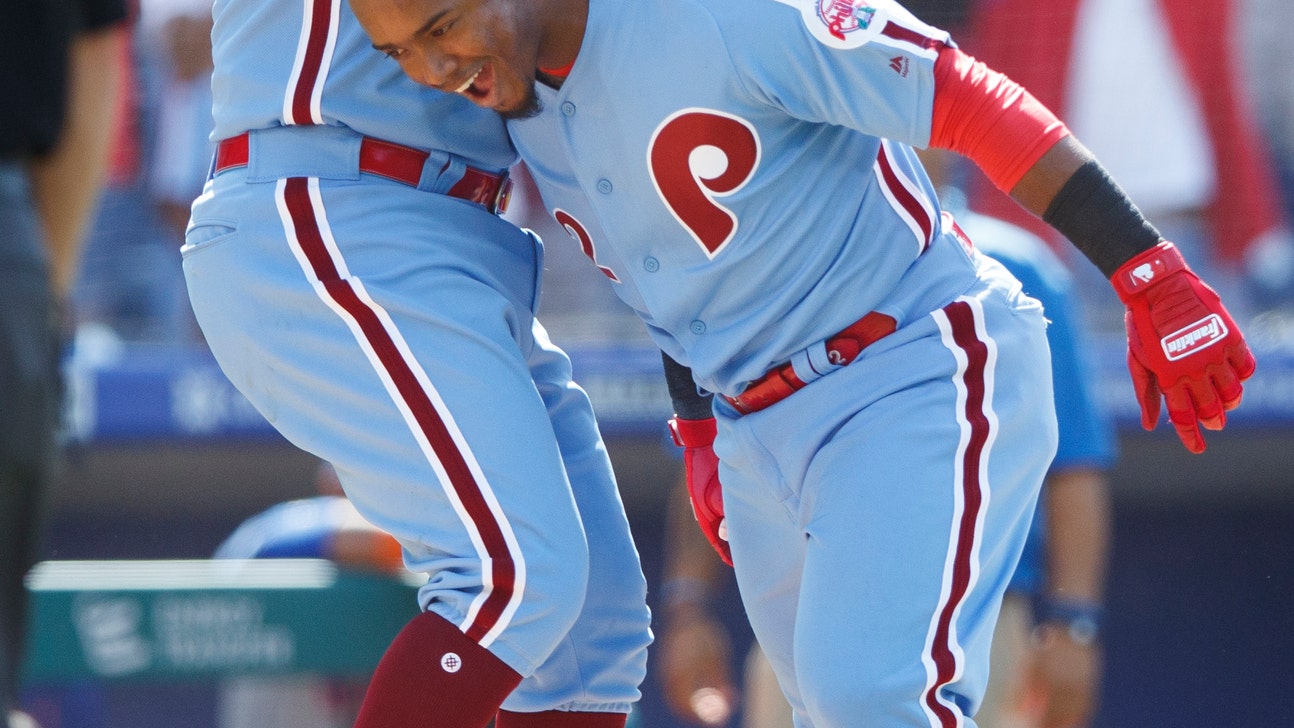 Phils walk off in 9th to sweep Mets; Rays top Twins in 18