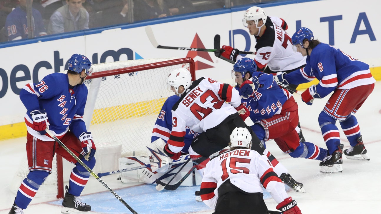 Devils spoil preseason debut for new Rangers Panarin, Kakko