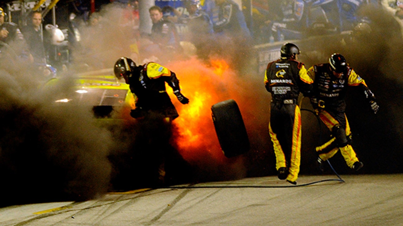 Here's Why Paul Menard's Tire Turned Into An Exploding Fireball
